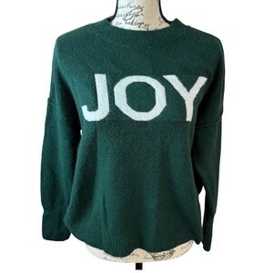 SALE‎ Vince Camuto Women Green JOY Sweater Pullover Knit Long Sleeve Size M